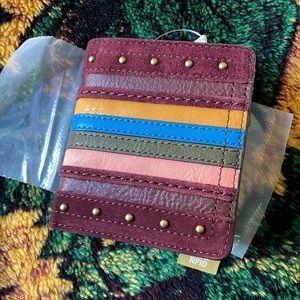 NWT Fossil RFID Claret Red Bifold wallet